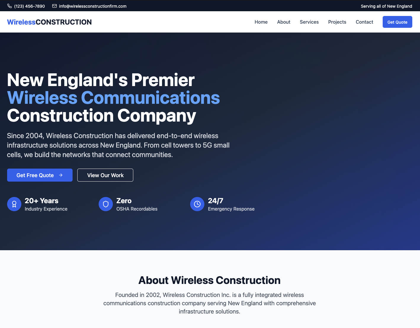 Wireless Construction